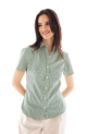 Camisa de cuadros para dama manga corta