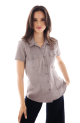 Camisa de trabajo para dama manga corta