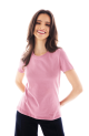 Playera cuello redondo para dama manga corta
