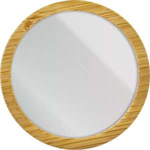 Espejo De Bambú Circular Bella