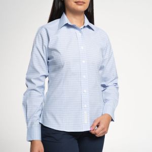 Blusa Airman Ejecutiva cuadro manga larga