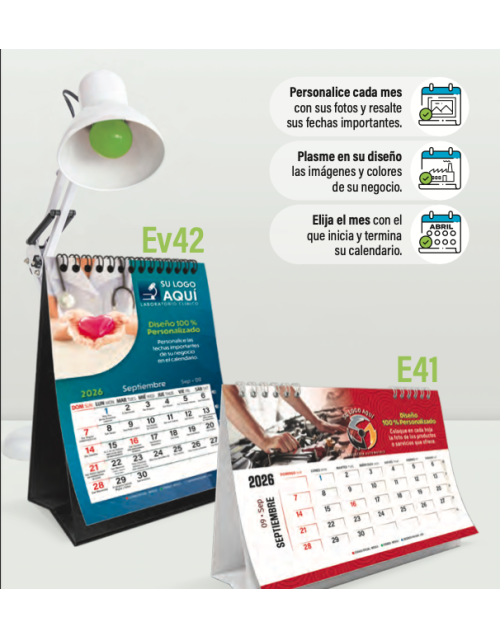 Calendario 100 % personalizado Grande